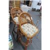 Image 1 : 2 Bamboo Padded Palm Tree Bar Stool (Pair)