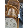 Image 2 : 2 Bamboo Padded Palm Tree Bar Stool (Pair)