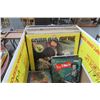 Image 2 : Box Lot of Vtg. Records/VHS Tapes & Collector Cards