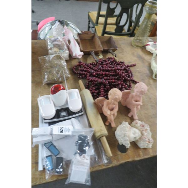 Lot of Security Alarm System Rolling Pin & Table Décor