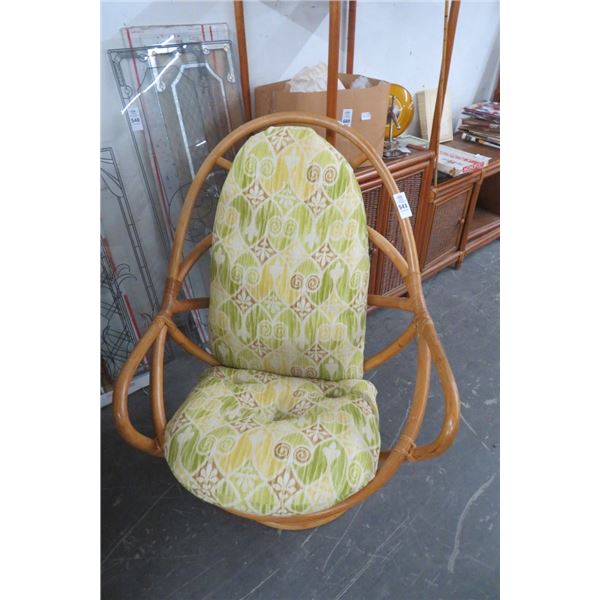 Rattan Rocking Patio Chair w/Cushion