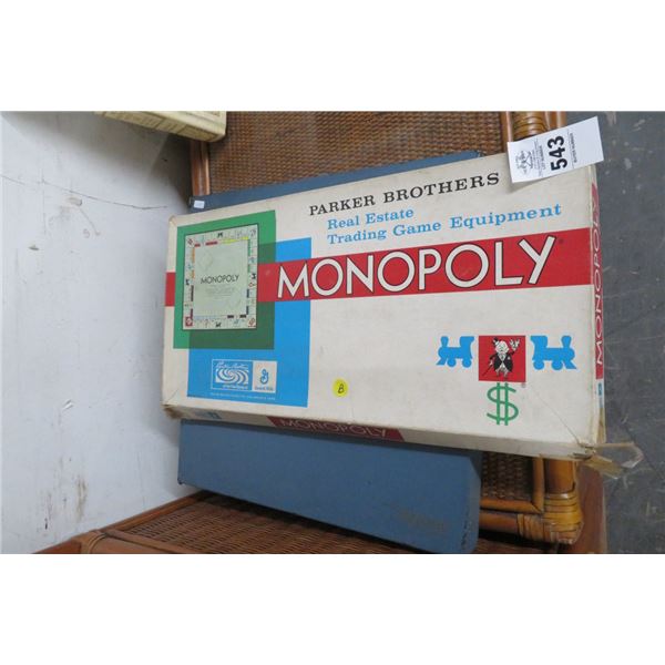 Vintage Monopoly & Scrabble Games