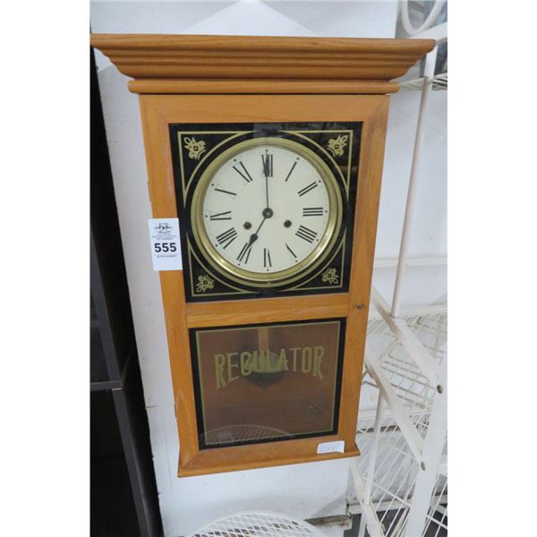 Oak Regulator Pendulum Wall Clock