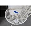 Image 2 : White Metal Patio Side Table