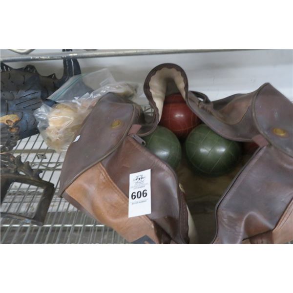 Bocce Ball Set, Butterfly & Fish Décor