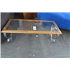 Image 1 : Metal Glasstop Mini Coffee Table