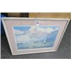 Image 1 : Framed Print "Tarpon Scene" Signed & Numbered Peter Cohen - 32" x 25"