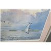 Image 2 : Framed Print "Tarpon Scene" Signed & Numbered Peter Cohen - 32" x 25"