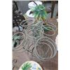 Image 2 : Lot of Metal Seashells, Palm Vase, Wine Rack & Plate Rack