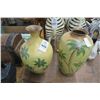 Image 1 : 2-Ceramic Palm Vases - 2 X $