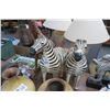 Image 2 : 3-Zebra, Giraffe Leathr Figurines - 3 X $