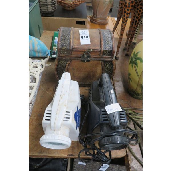 Lot of Paint by Number Kit, Projectors & Small Chest