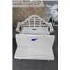 Image 1 : 2-White Wood Mini Benches - 2 X $