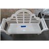 Image 2 : 2-White Wood Mini Benches - 2 X $