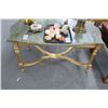 Image 1 : Gold Granite Top Coffee Table