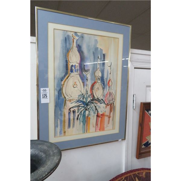 3-Framed Church Scene - 3 X $