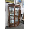 Image 1 : Oak 3-Door 4 Shelf Curio Cabinet