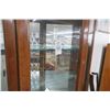 Image 2 : Oak 3-Door 4 Shelf Curio Cabinet