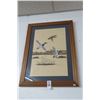 Image 1 : Framed Print "Landing Mallards" - 31" x 23"