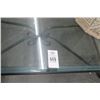 Image 2 : Green Metal Glasstop Coffee Table