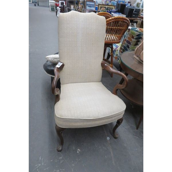 Oak Tan Fabric Armchair