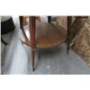 Image 3 : Round Mahogany Glasstop Side Table