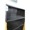 Image 2 : Formica Brown 4 Shelf Bookcase