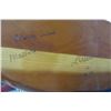 Image 3 : Shelf Lot of Asian Bowl On Stand, Brass Lamp, Wood