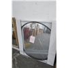 Image 1 : Framed Round Mirror - 34" - No Shipping