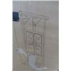 Image 2 : 60" Metal X-Accent TV Stand Rustic Oak