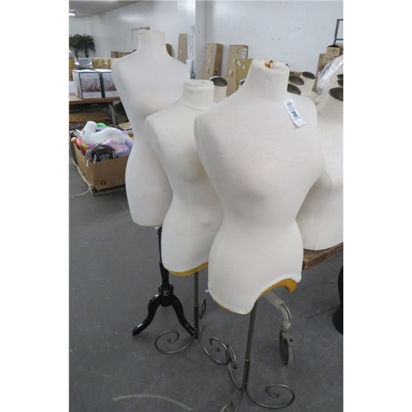 3-Pedestal Mannequin Bust - 3 X $