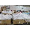 Image 1 : 26-87" x 88" (20), 87" x 104" (6), Down White Comforters 26 X $