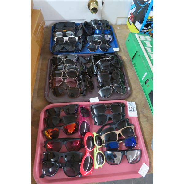 3-Tray of Fashion Sunglasses - 3 X $