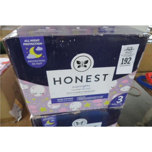 5-Honest Overnight Diapers - 5 X $