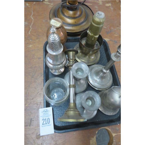 Lot of Table Candle Holders & Bells