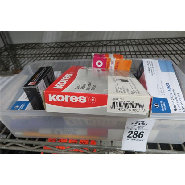 Box of Office Supplies