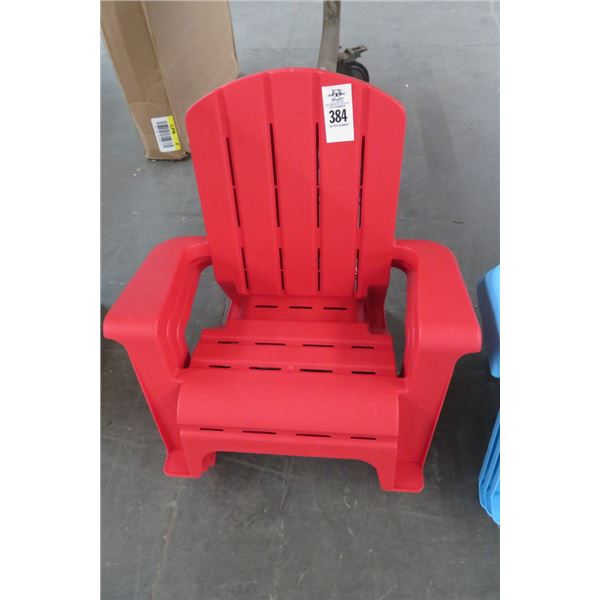 9 Pc. Red White & Blue Child's Arm Chairs 9 X $ - 3 of Each Color