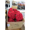 Image 1 : Lot of Red Heart Shaped Silk Flowers