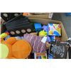 Image 2 : Box of Stuffed Animals, Tempera Paint Sets &