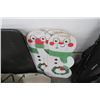 Image 2 : Painted Wood Snowmen (4) & Card Table
