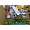 Image 2 : Box of Silk Plants, Plastic Bottles & More