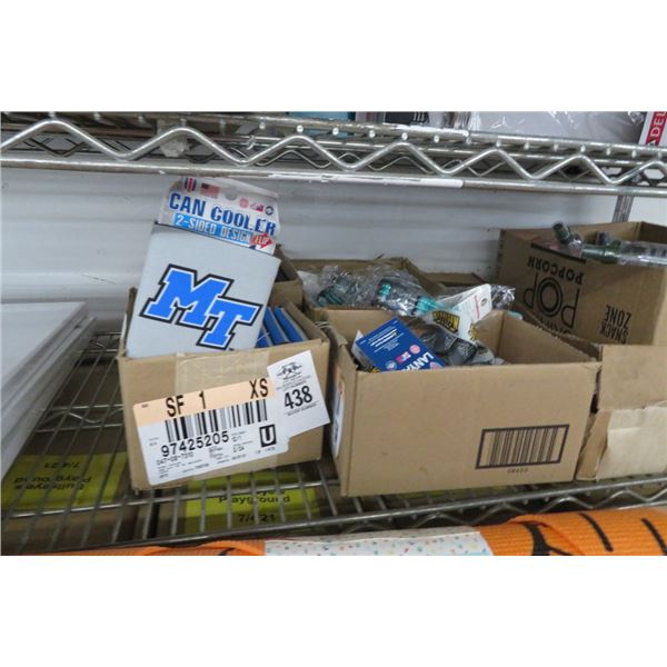 Lot of Logo Can Coolers & Dog Collars