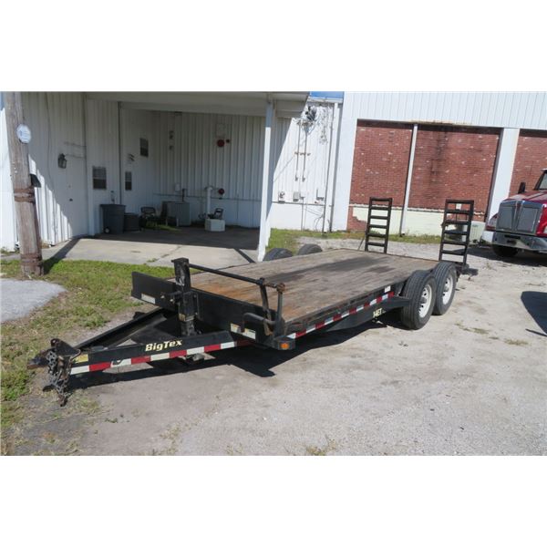 2017 Big Tex T/A 18' Equipment Trailer w/Ramps NOTE This Lot has been postponed until our March Dual