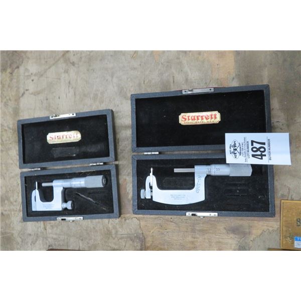 2-Starrett Micrometers - 2 X $