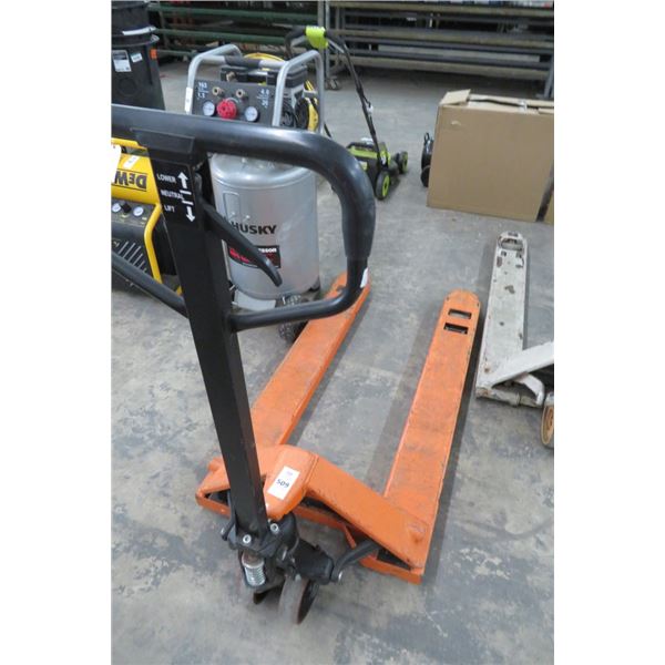 Orange Pallet Jack