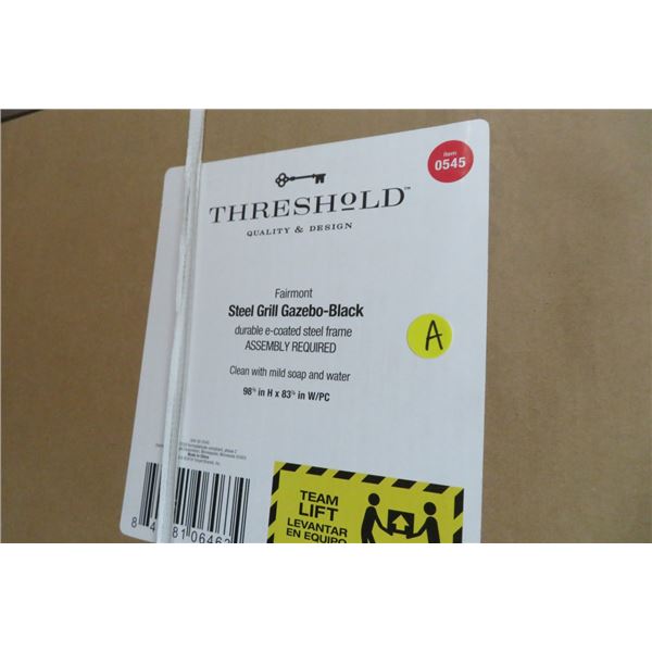 Threshold Steel Grill Gazebo Black