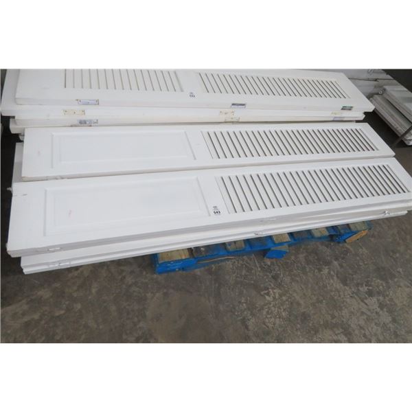 6-Bi-Fold Louver Door 79  x 24  - 6 X $