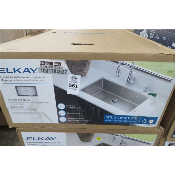 Elkay Crosstown Undermount S/S Kitchen Sink