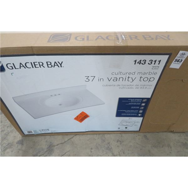 Glacier Bay Cultured Marble 37  Vanity Top