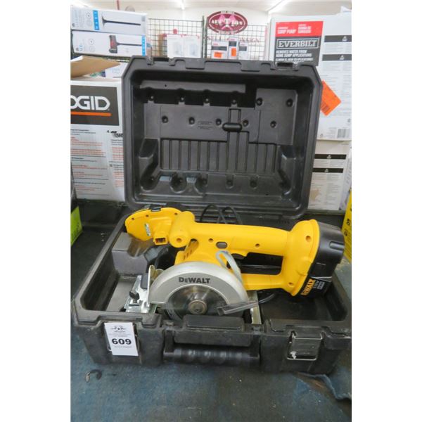 Dewalt Cordless Saw w/2 Batteries & Charger